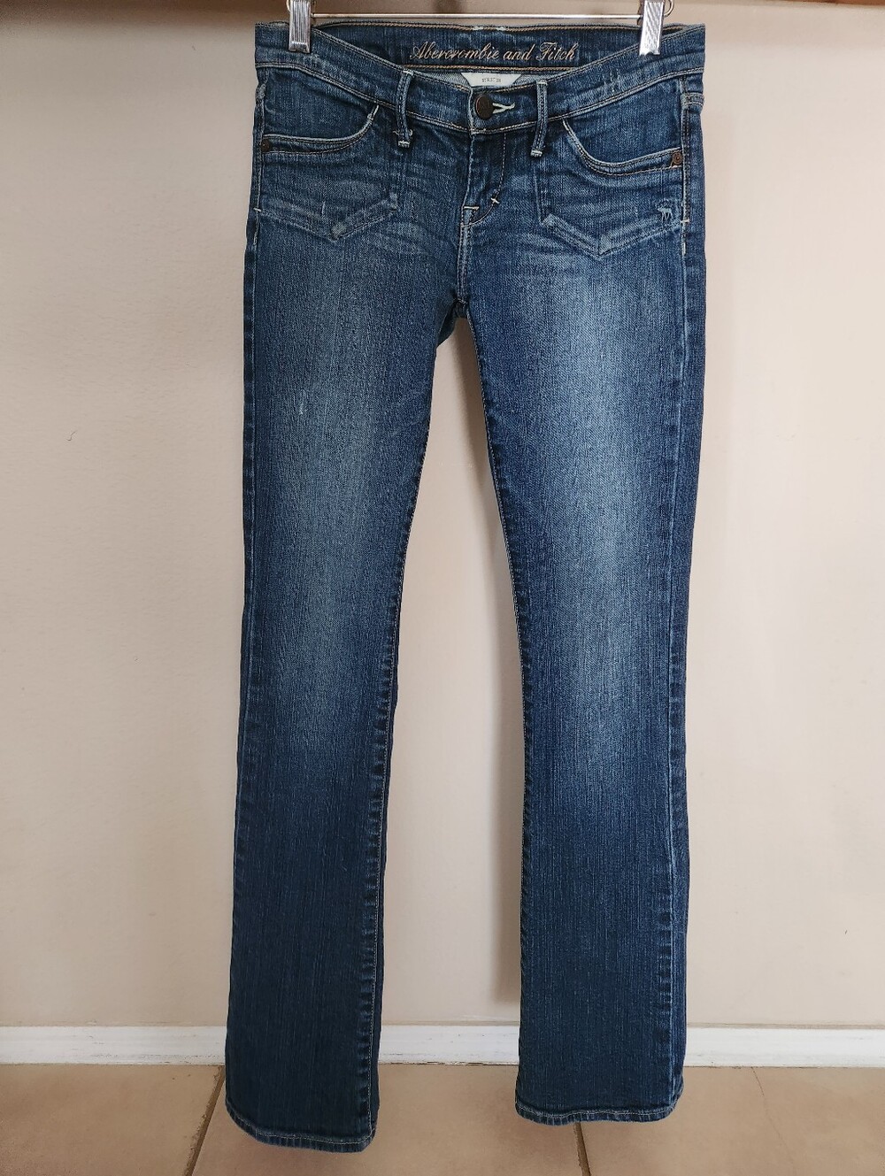 Abercrombie & Fitch Women's Blue Bootcut Jeans